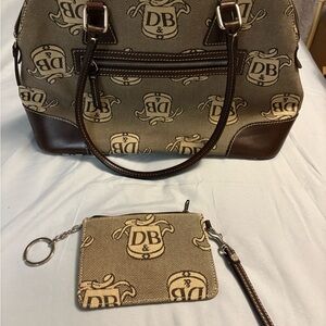 DB Monogram Handbag and Coin Purse Set